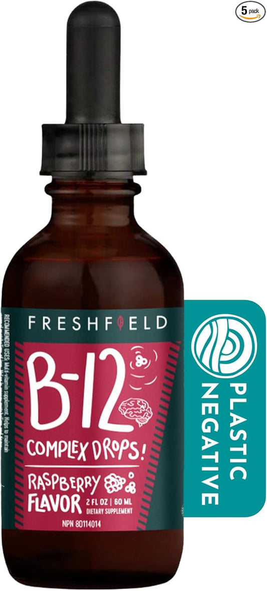 Freshfield B12 Complex Drops, Vitamin B 1200 mcg B12 Methylcobalamin 5 B