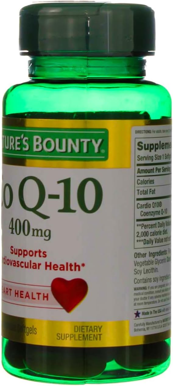 Nature's Bounty Cardio Q10, Co Q-10 400 mg 39 ea 2)