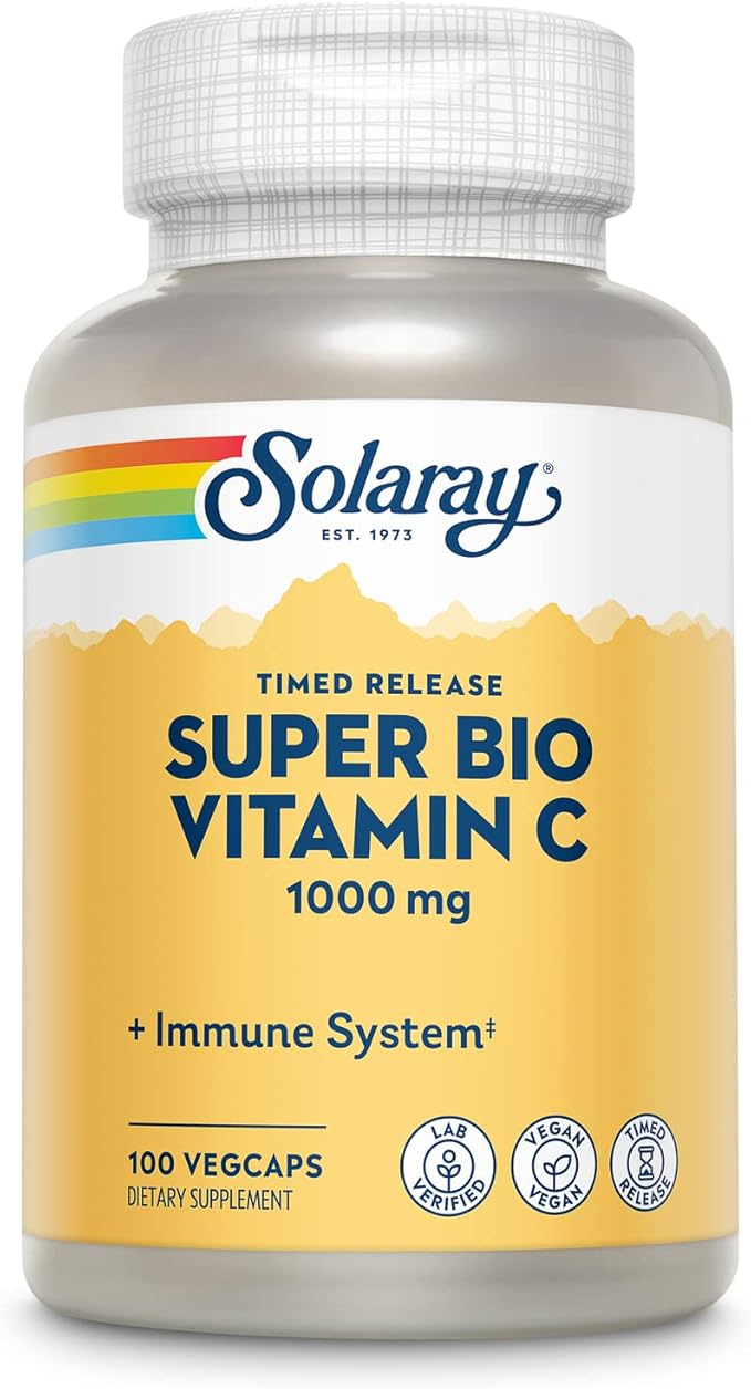 Solaray Super Bio C Buffered Vitamin 1000mg, 100 100 CT