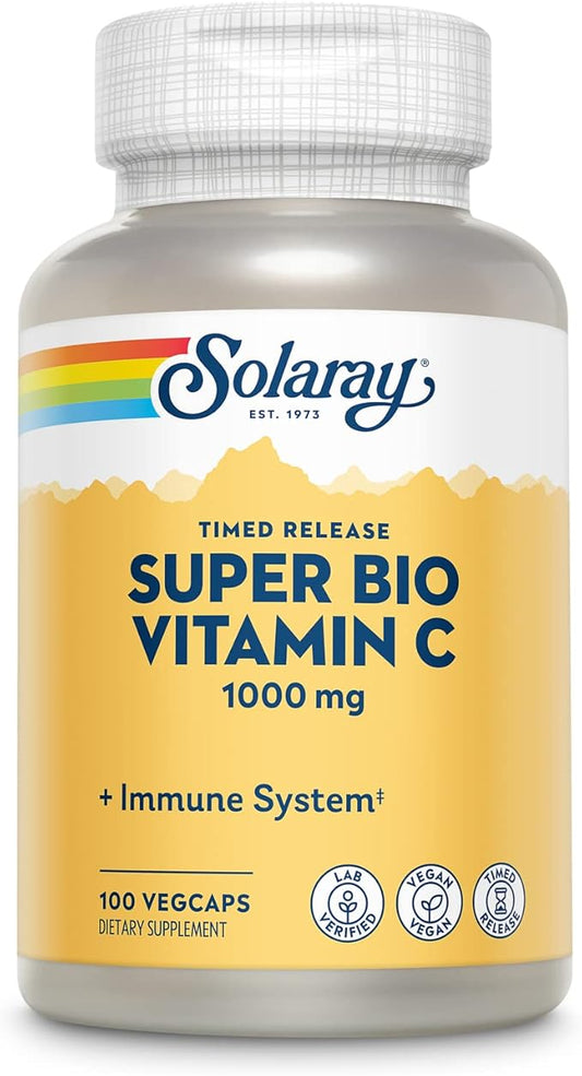 Solaray Super Bio C Buffered Vitamin 1000mg, 100 100 CT