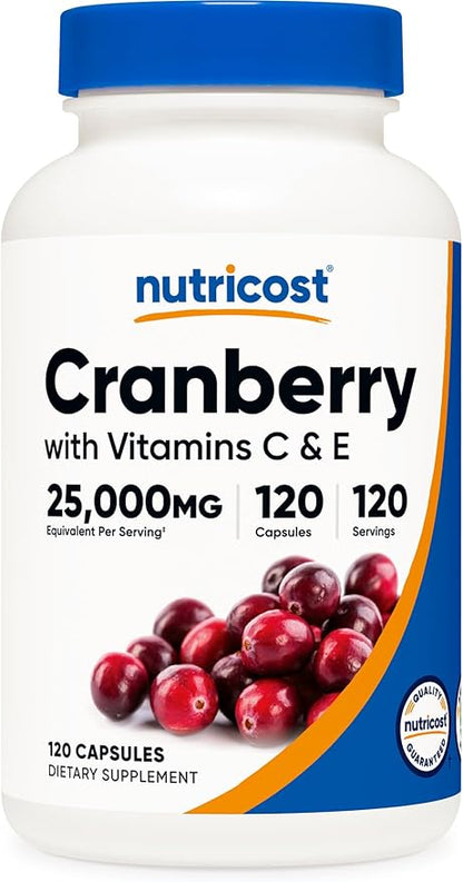 Nutricost Cranberry Extract (25,000mg) (120 Capsules)