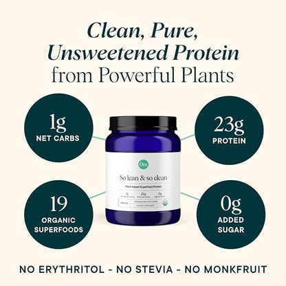 Ora Organic Vegan Protein Powder 23g Plant 20 Servings,