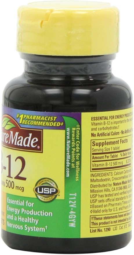 Nature Made Vitamin B-12 500 mcg 100 ea 2)