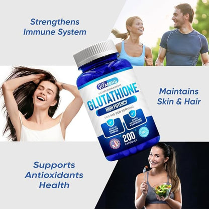 We Like Vitamins Glutathione 500mg Per Serving 200 Glutathione