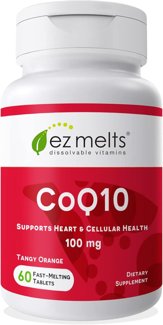 EZ Melts Dissolvable CoQ10 Supplement 100 2-Month Supply