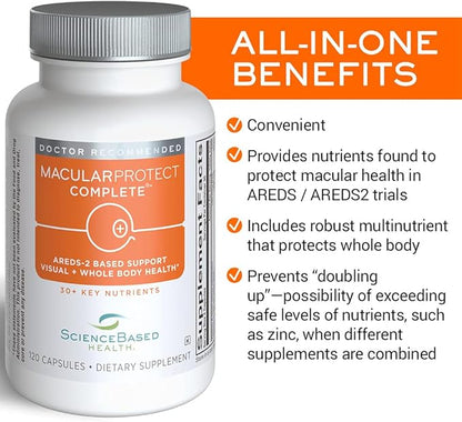 MacularProtect Complete All-in-One AREDS 2 Vitamin 120 Capsules