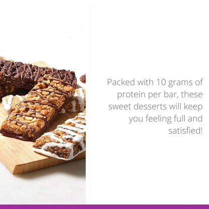 HMR Bar, Variety Pack of Protein Bars 10g of 5 Assorted 24 Count