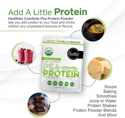 Pea Vegan Protein Powder w/Low Sodium 100% Plant 16oz