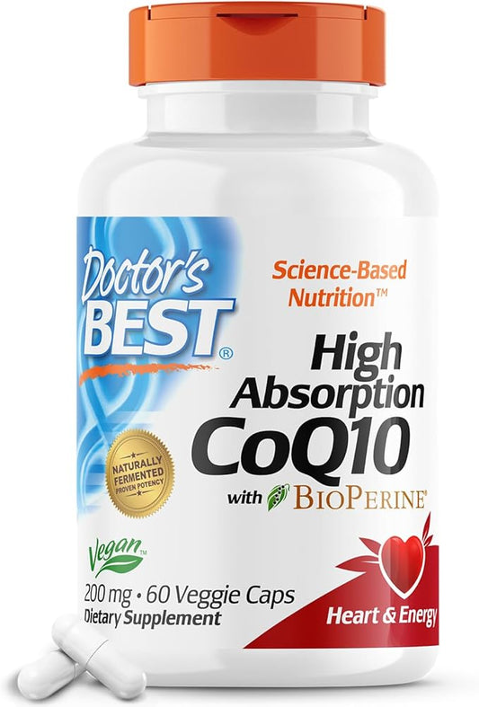 Doctor's Best High Absorption CoQ10 200 mg 60 Veggie