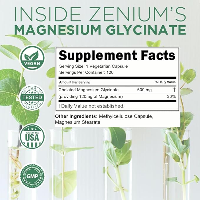 Zenium - Magnesium Glycinate 600 mg 120 Capsules