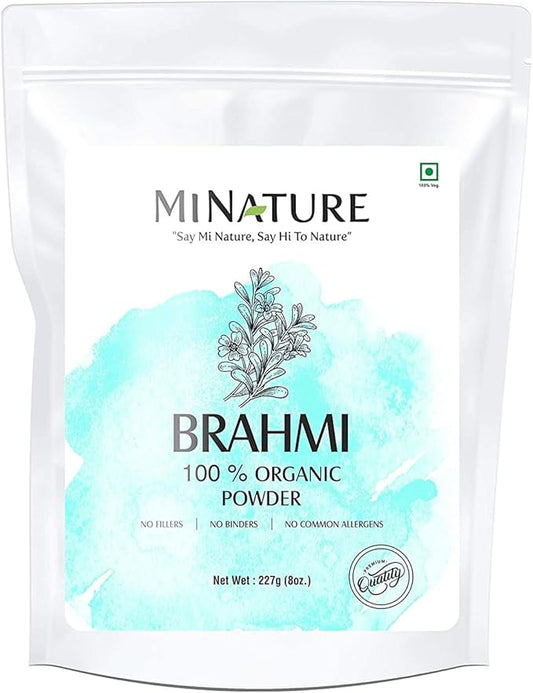 minature Organic Brahmi Powder (Bacopa Monnieri) 227 g 8 OZ 1/2 lb