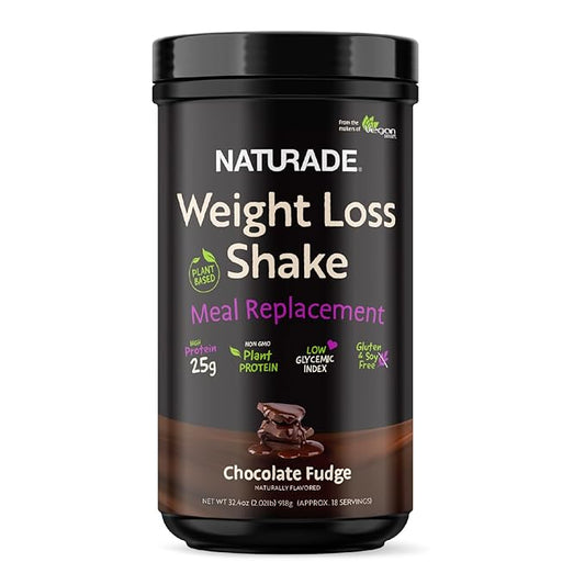 Naturade Plant-Based Weight Loss Shake, 25g 6g Dietary 18 Servings