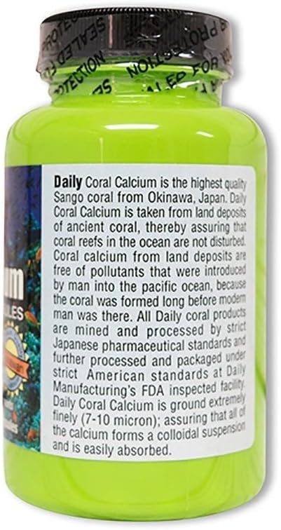Daily Manufacturing Coral Calcium, Magnesium & D3 (Plus 73 Other 120 Vegetarian