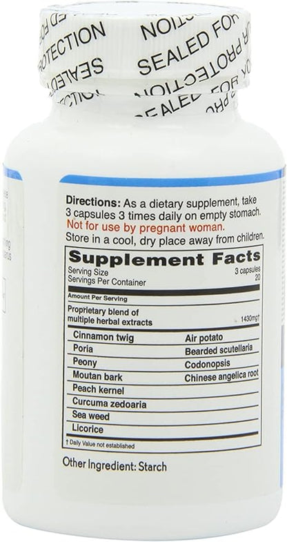 Ovary & Uterus Clean, 500 mg 60-Count Bottle 2)