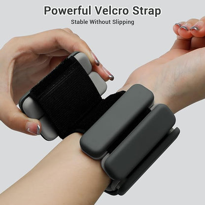 Sportneer Wrist & Ankle Weights for Women Men - 1 Pair (1 lb/2 lb Each) | Adjustable Weighted Bracelet Silicone Bangles for Yoga, Dance, Pilates, Cardio, Aerobics, Gym, Pool Exercises and Jogging