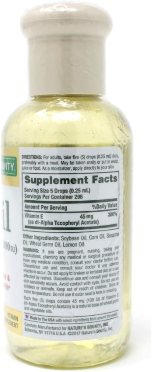 Nature's Bounty Vitamin E-Oil 30,000 IU 2.5 Ounces (3)