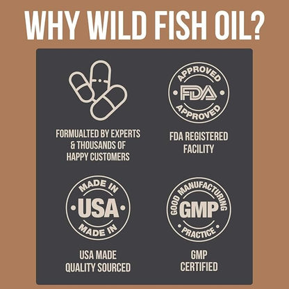 Wild Foods Omega 3 Fish Oil 120 Capsules (3 pk)