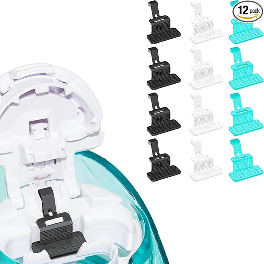 FireAnt Silicone Saline Pods Refills Compatible 12 Pack 4+White 4+Black 4+Black 4 4 Pack