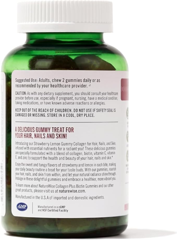 NatureWise Collagen Gummies 1 & 3 Collagen 60 Count[1-Month Count[1-Month Supply]
