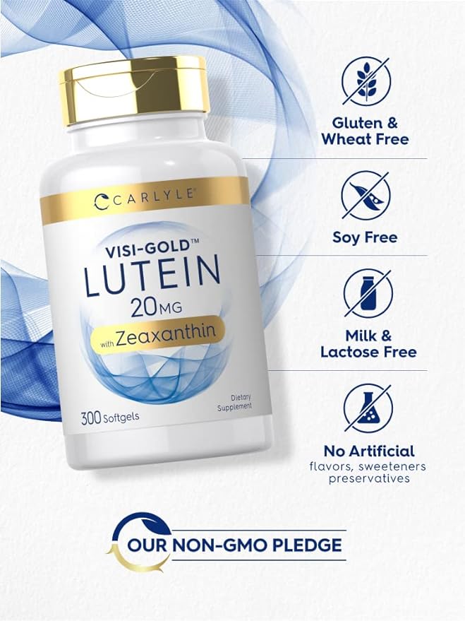 Carlyle Lutein and Zeaxanthin 20mg 300 Softgels