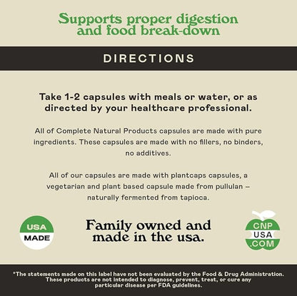 Digestive Enzymes Supplements, Natural Plant Based Superfood 100 Capsules 600mg Probiotics