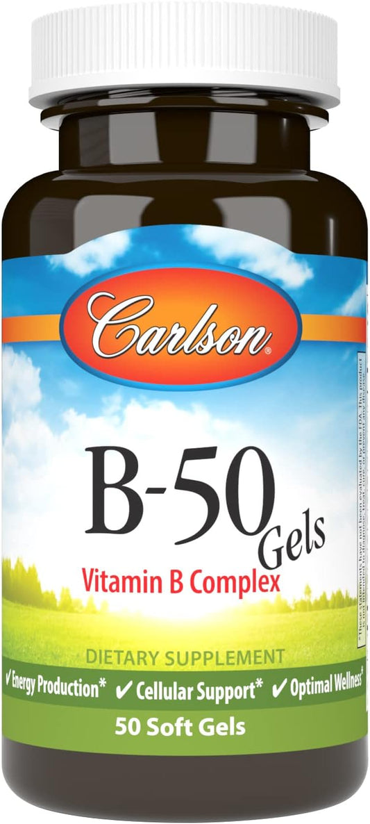 Carlson - B-50 Gels, Vitamin B 50 Softgels