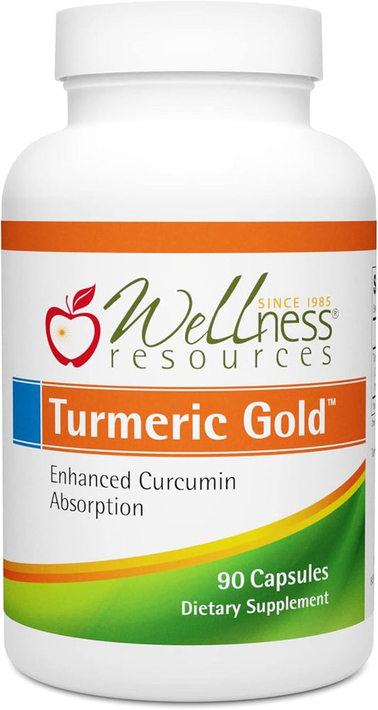Turmeric Gold Caps with TurmiPure Turmeric Extract (90 Capsules)