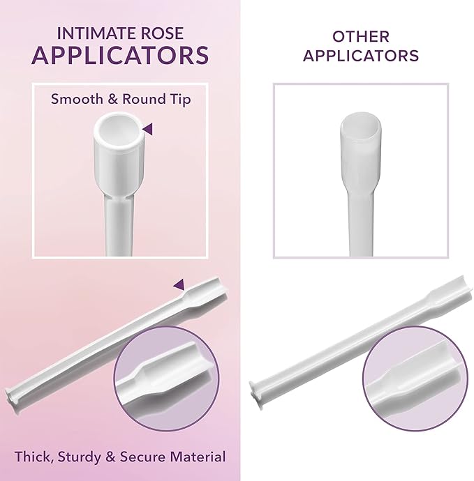 Intimate Rose 30 Count Vaginal Suppository Applicators, Individually Wrapped, Disposable Applicator - Fits Most Boric Acid Suppositories and More, from, Pack of 30