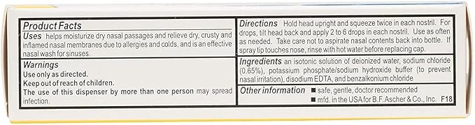 AYR Saline Nasal Mist, 1.69-Ounce Spray 2 Count 2)