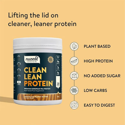 Nuzest - Pea Protein Powder - 20 Servings, 1.1 lb