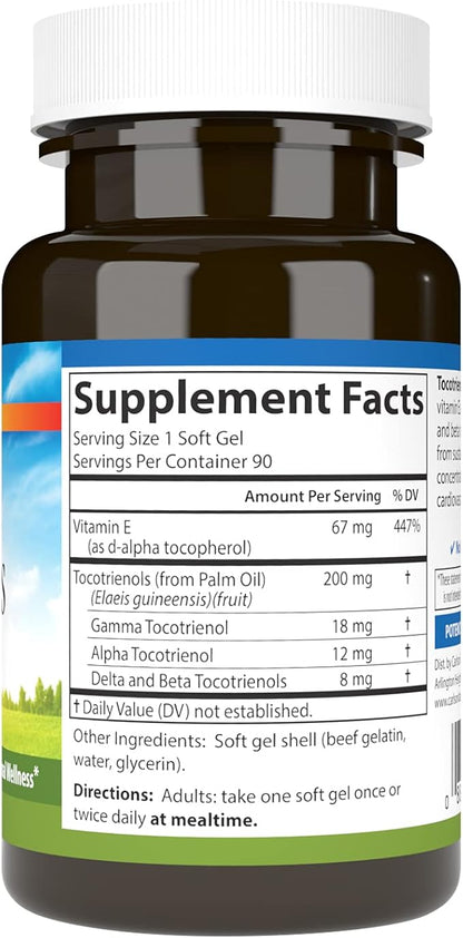 Carlson - Tocotrienols, 40 mg, 90 Softgels