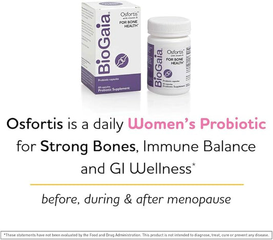 BioGaia Osfortis, Women’s Probiotic for Strong 6475, 60 60 Capsules, 1 Pack