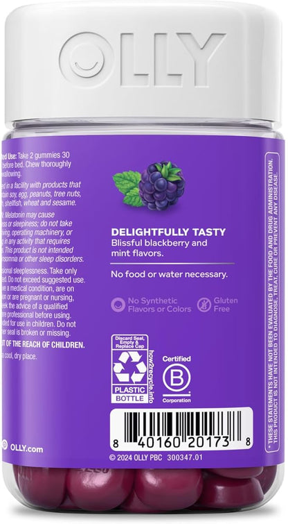 OLLY Sleep Gummy, Occasional Sleep Support, 3 mg 90 Count