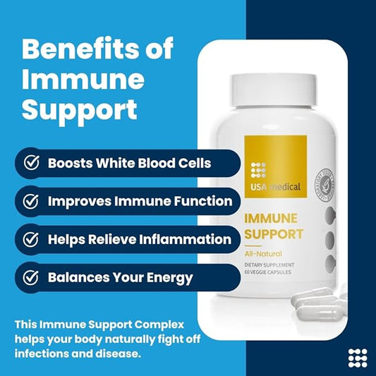 Immune Support Vitamin Complex with Elderberry, 60 Capsules
