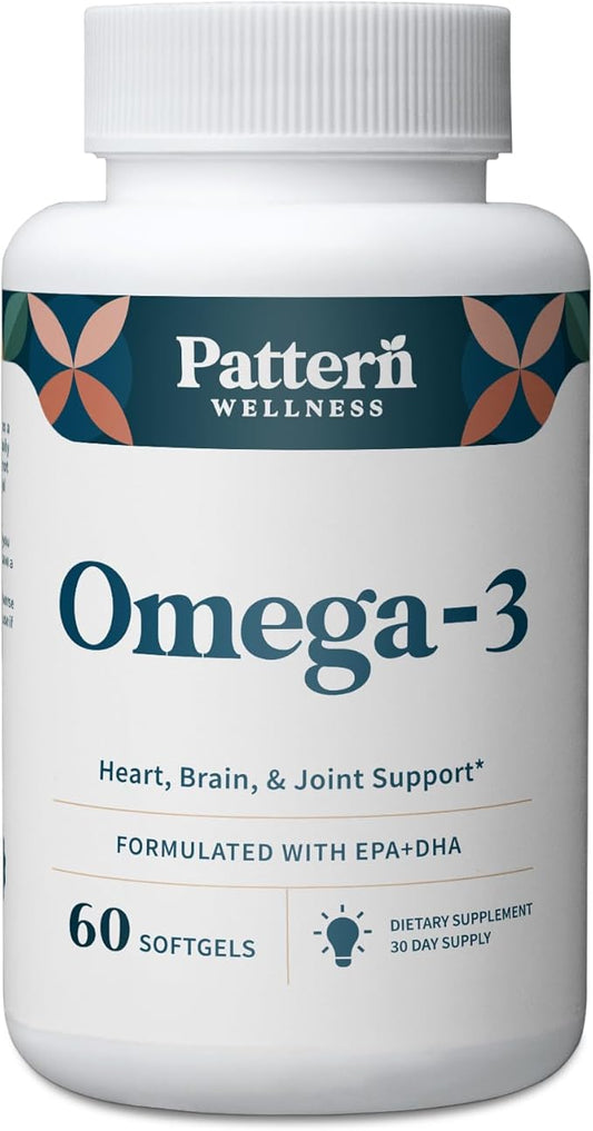 Pattern Wellness Omega 3 Softgels 3rd Party