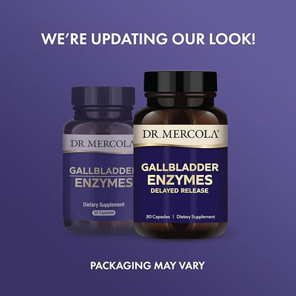 Dr. Mercola Gallbladder Enzymes Delayed Release, 90 Servings (90 Capsules),