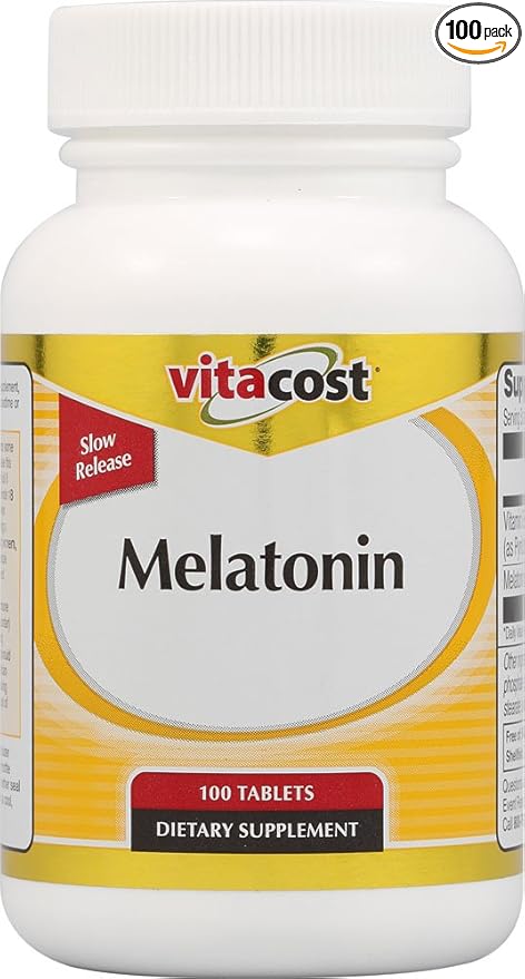 Vitacost Melatonin Time Release 5 mg B6-100 Tablets