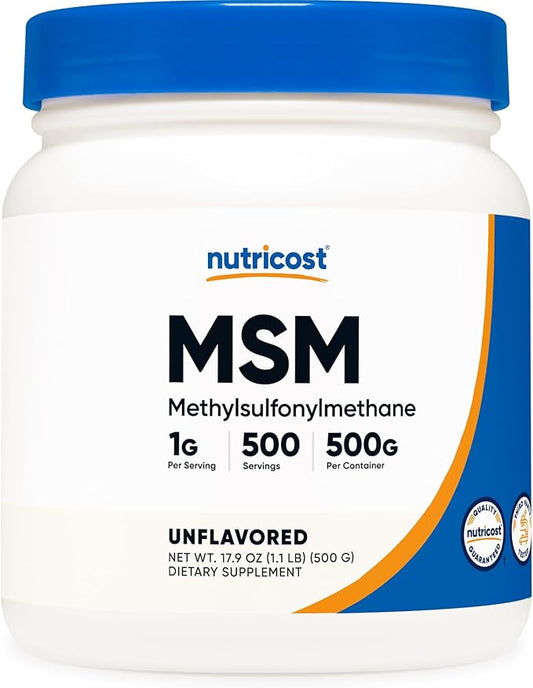 Nutricost Pure MSM Powder 500 Grams