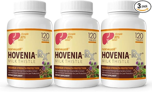 Hovenia-RX Milk Thistle 120 Tablets X 3 Bottles 3 Months