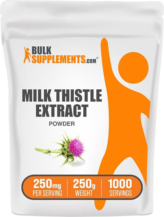 BulkSupplements.com Milk Thistle Extract Powder 250mg per 250g (8.8 (8.8 oz) 1)