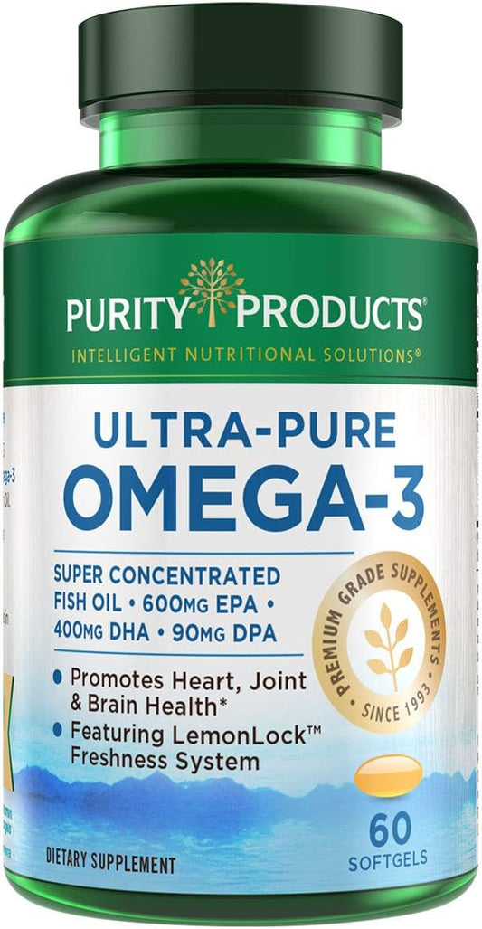 Purity Products - Ultra Pure Omega 3 ,60 ,60 softgels