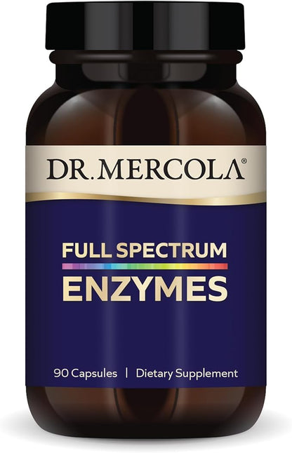 Dr. Mercola Full Spectrum Enzymes, 30 (90 Capsules),