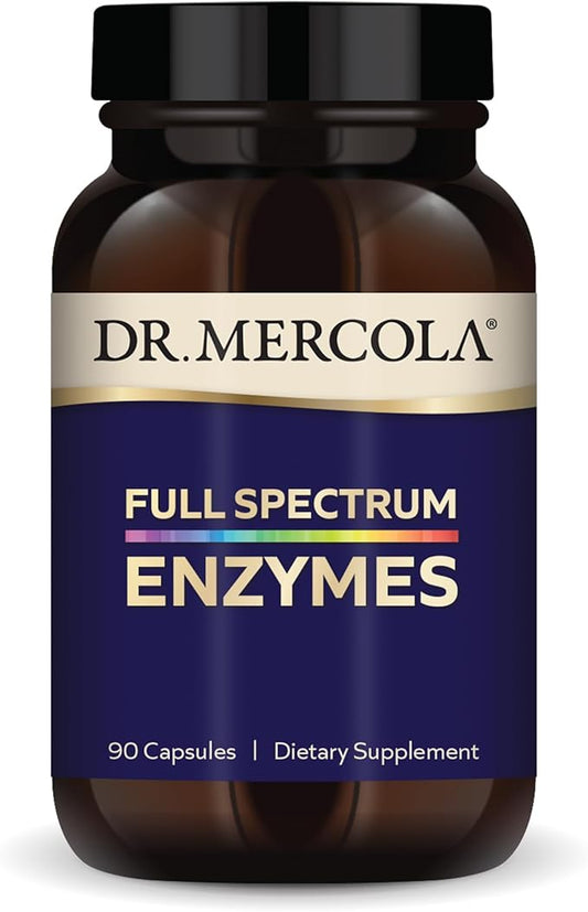 Dr. Mercola Full Spectrum Enzymes, 30 (90 Capsules),