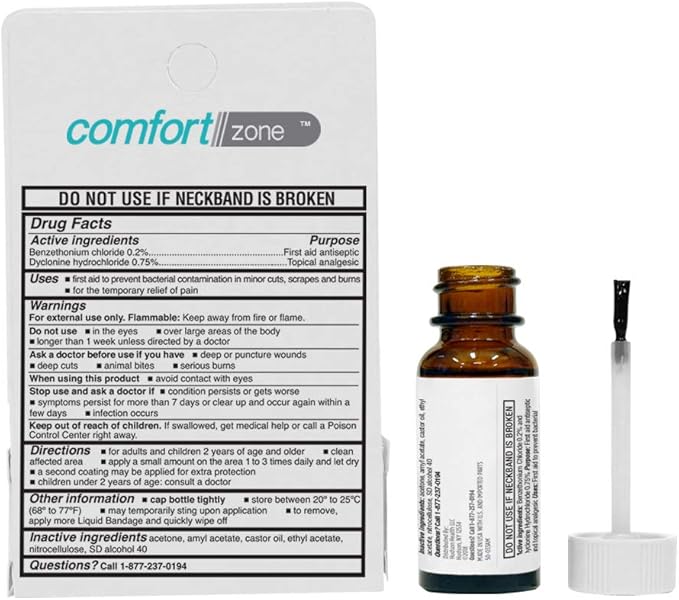 Comfort Zone Liquid Bandage, Antiseptic and 1 Ounce 3)