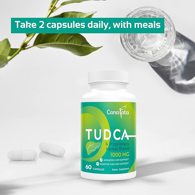 TUDCA Liver Support Supplements 1000mg 120 Vegan