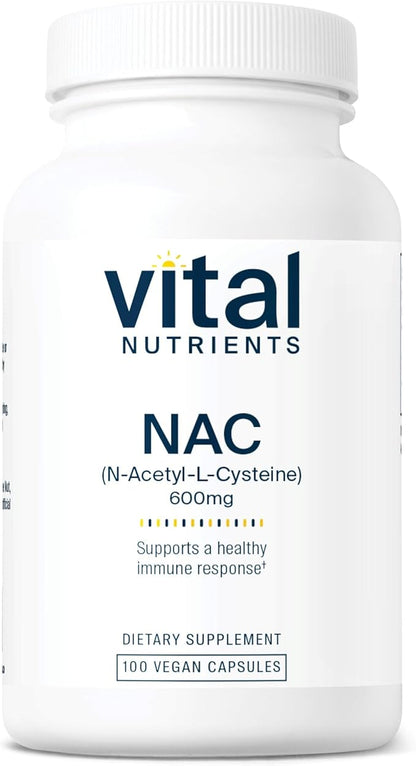 Vital Nutrients NAC 600mg 100 Capsules