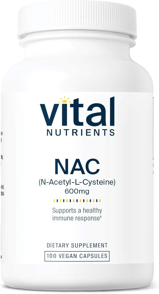 Vital Nutrients NAC 600mg 100 Capsules