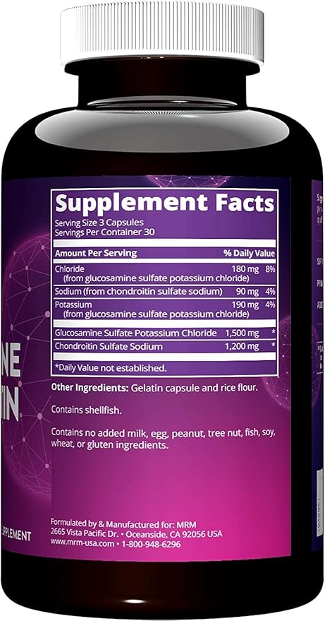 MRM - Glucosamine 1500mg/Chondroitin Sulfate 1200 90 caps