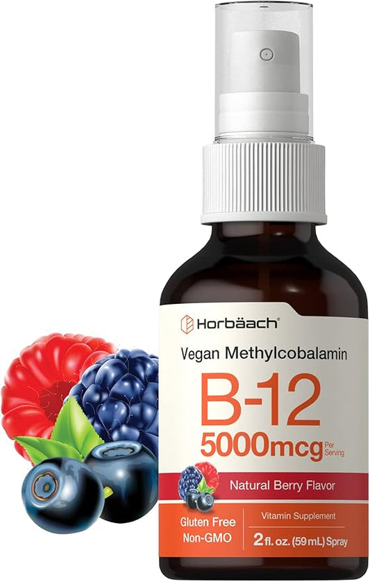 Horbäach Vitamin B-12 5000mcg Spray