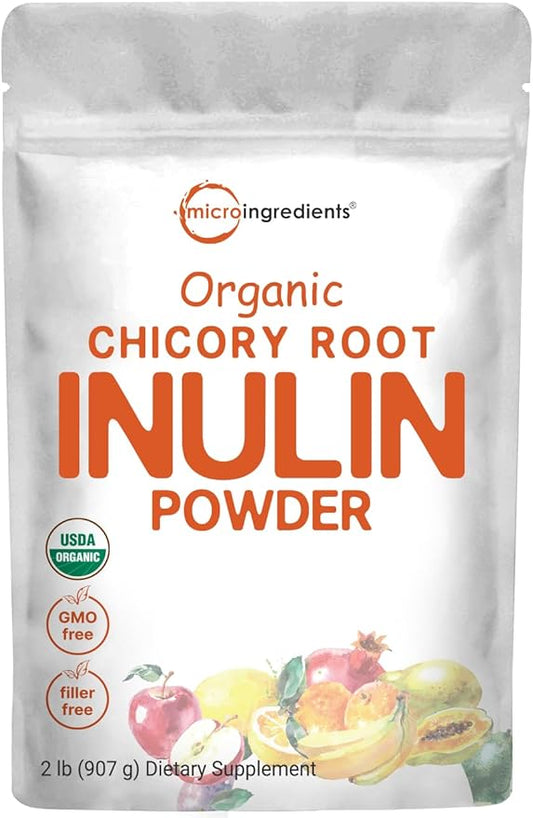 Micro Ingredients Organic Chicory Root Inulin 2 Pounds